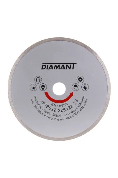 Diam.kotouč DIAMANT 180x22.2x2.7mm plný - 