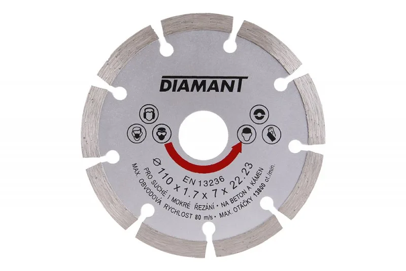 Diam.kotouč DIAMANT 110x22,2x2mm segment Diam.kotouč DIAMANT 110x22,2x2mm segment