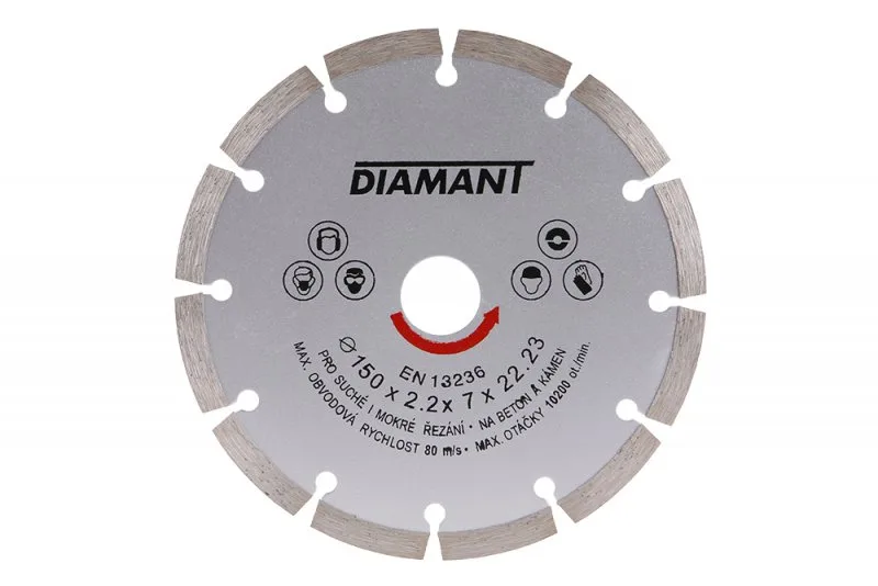 Diam.kotouč DIAMANT 150x22.2x2.5 segment Diam.kotouč DIAMANT 150x22.2x2.5 segment
