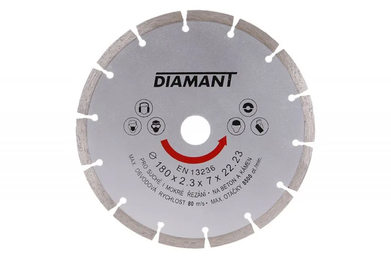 Diam.kotouč DIAMANT 180x22.2x2.6 segment Diam.kotouč DIAMANT 180x22.2x2.6 segment