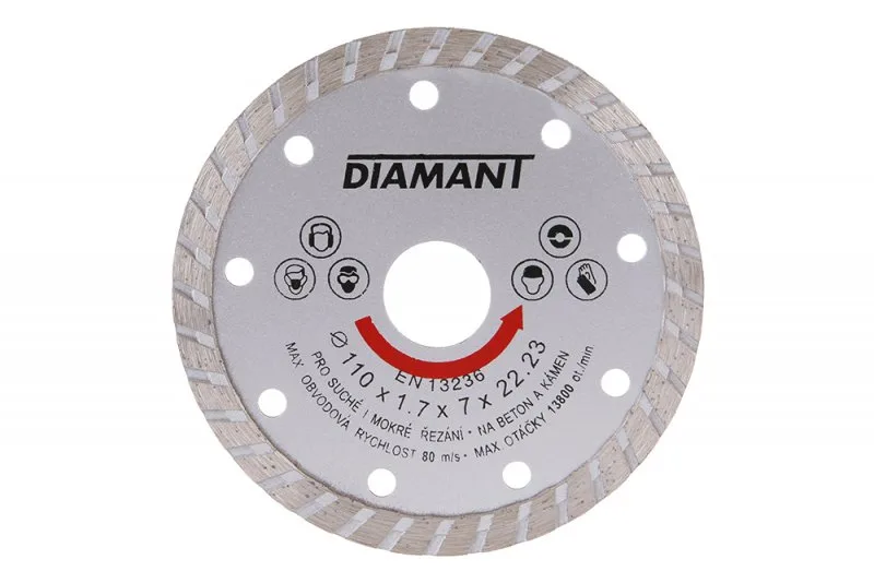 Diam.kotouč DIAMANT 110x22.2x2.5mm TURBO Diam.kotouč DIAMANT 110x22.2x2.5mm TURBO