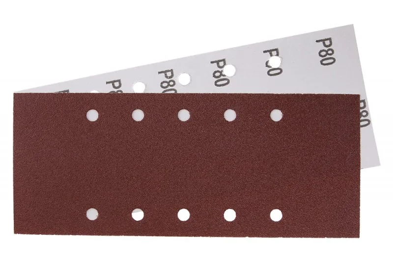Brus.papír 115x280mm,P80,10otvorů 5ks Brus.papír 115x280mm,P80,10otvorů 5ks