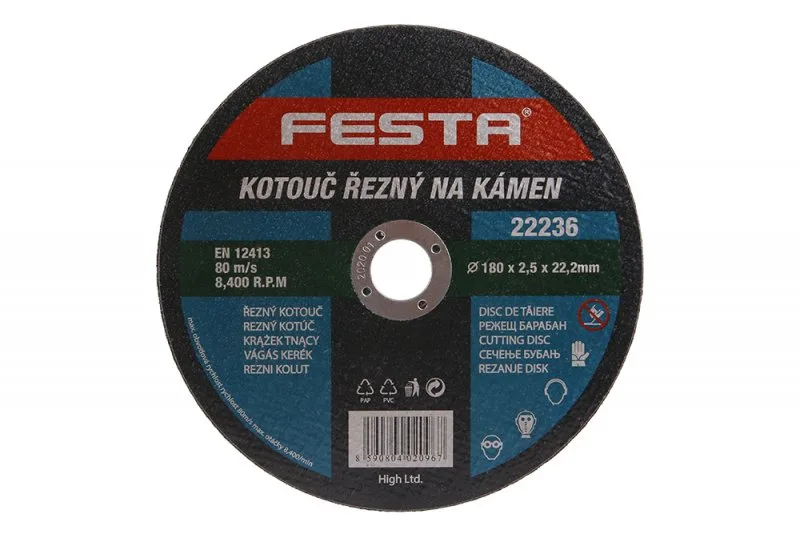 Kotouč řezný kámen 180x2.5x22.2 FESTA Kotouč řezný kámen 180x2.5x22.2 FESTA