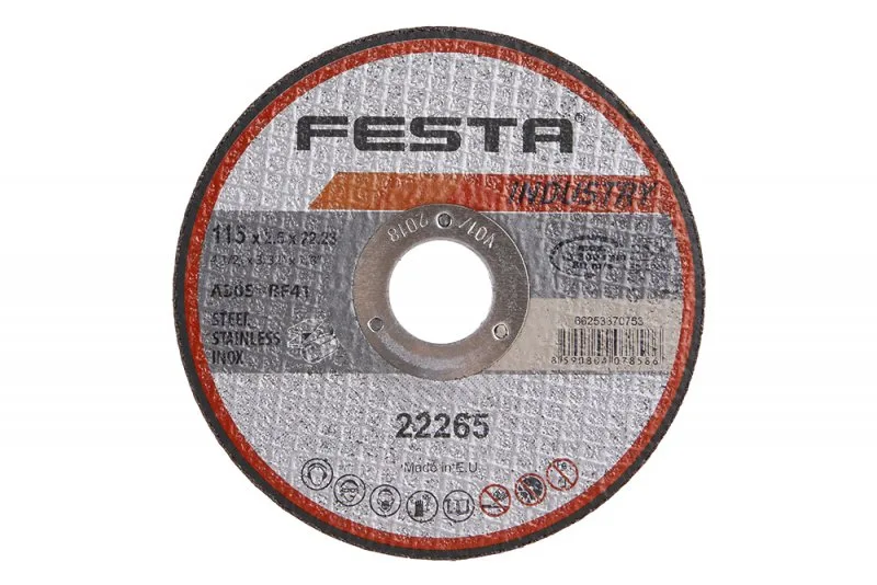 Kot.řezný kov 115x2.5x22.2 FESTA INDUS(D Kot.řezný kov 115x2.5x22.2 FESTA INDUS(D
