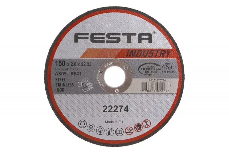 Kot.řezný kov 150x2x22.2 FESTA INDUSTRY Kot.řezný kov 150x2x22.2 FESTA INDUSTRY