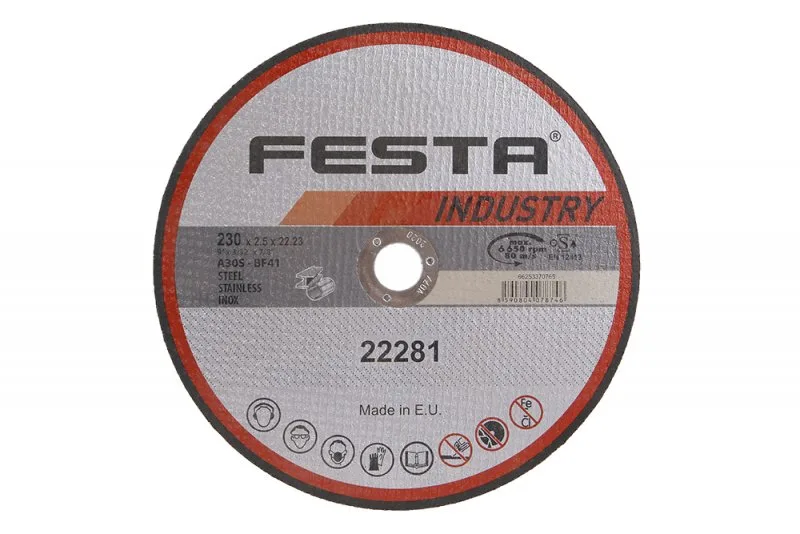 Kot.řezný kov 230x2.5x22.2 FESTA INDUSTR Kot.řezný kov 230x2.5x22.2 FESTA INDUSTR