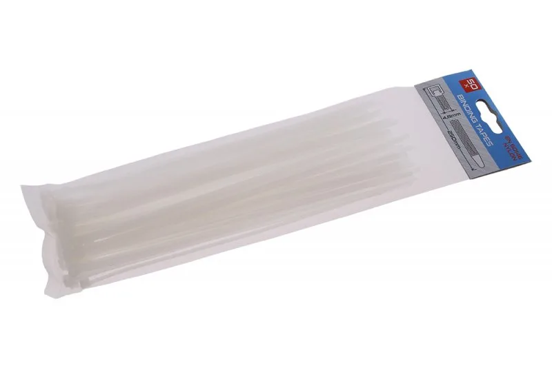 Vázací pásky 250x4.8mm 50ks bílá Vázací pásky 250x4.8mm 50ks bílá