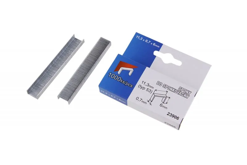 Spony 6mm 1000ks/box Spony 6mm 1000ks/box