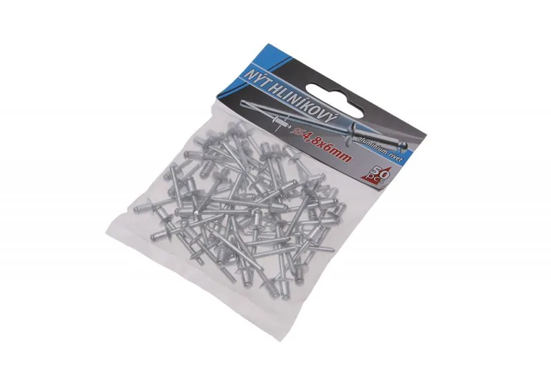 Alu nýty 4.8x6mm 50ks Alu nýty 4.8x6mm 50ks