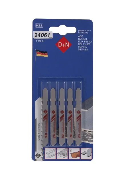 Přímoč.pilka 5ks 50mm/1mm,HSS,31012 Přímoč.pilka 5ks 50mm/1mm,HSS,31012