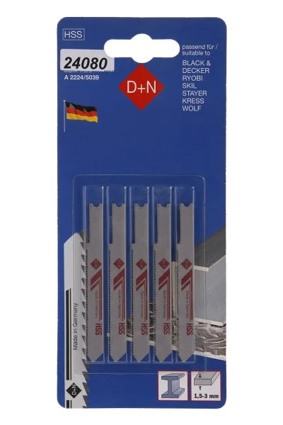 Přímoč.pilka B & D 5ks 50mm/1mm,HSS,11012 Přímoč.pilka B & D 5ks 50mm/1mm,HSS,11012