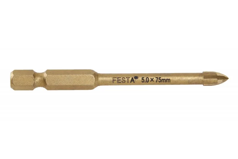 Vrták 5mm na sklo, keramiku, dlažbu FESTA Vrták 5mm na sklo, keramiku, dlažbu FESTA