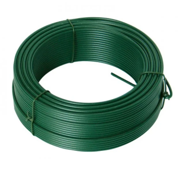 Napínací drát 2.6mmx26M zelený PVC Napínací drát 2.6mmx26M zelený PVC