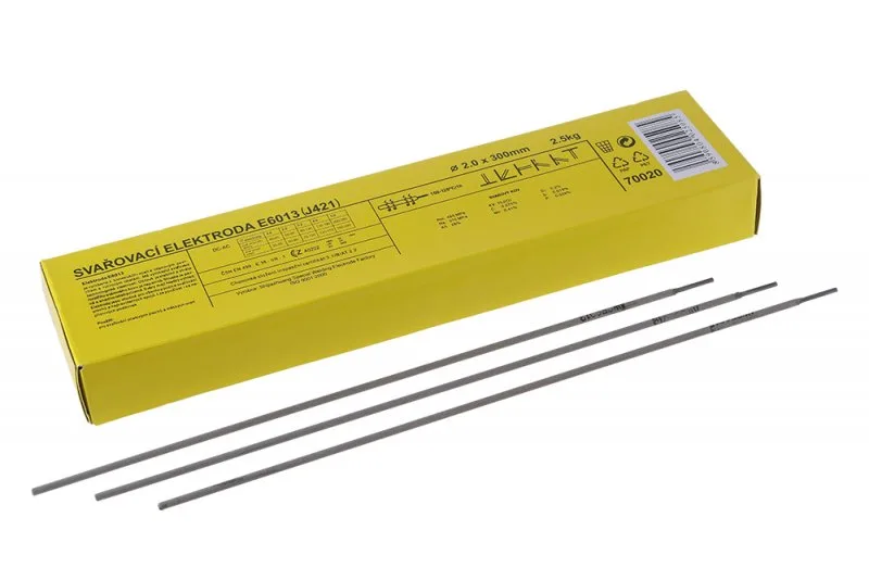 Elektroda rutilová 2.0x300mm 2.5kg E6013 Elektroda rutilová 2.0x300mm 2.5kg E6013