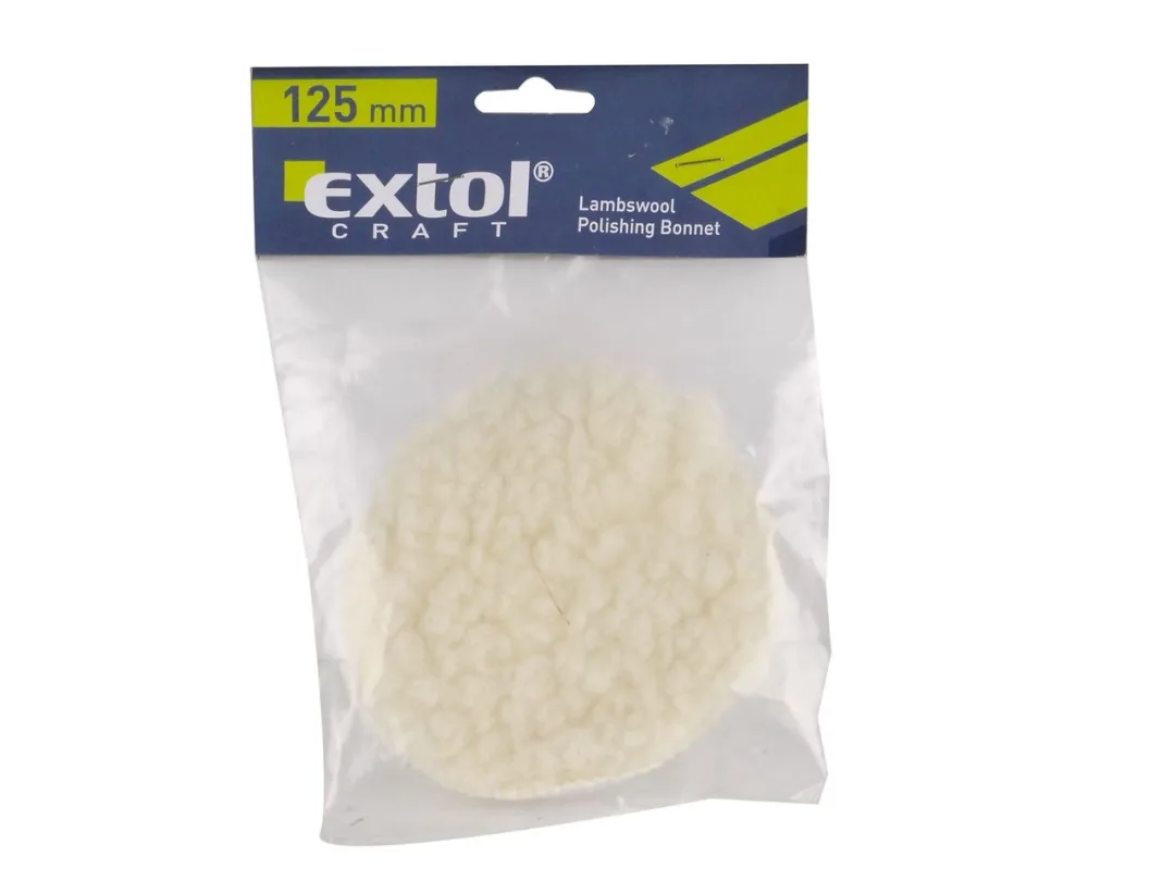 kotouč leštící na suchý zip, syntetická vlna, 125mm a