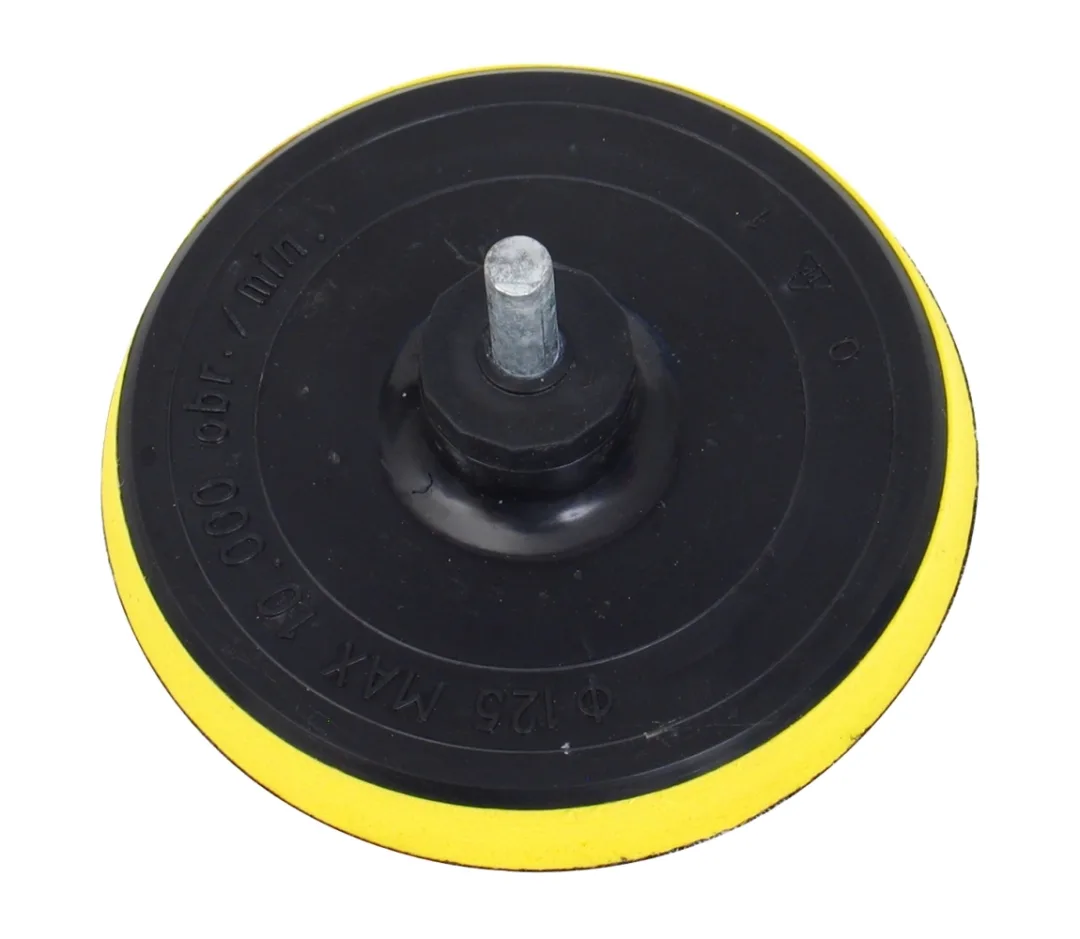 nosič brusných výseků, do vrtačky - suchý zip, 125mm, stopka 8mm nosič brusných výseků, do vrtačky - suchý zip, 125mm, stopka 8mm