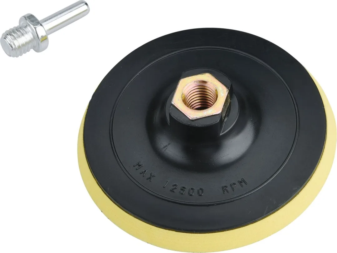 nosič brusných výseků - M14, suchý zip s redukcí úchytu do vrtačky, 115mm a