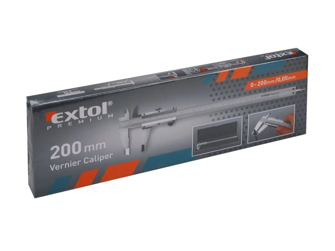 pos.měřidlo 200/0,05mm kovové EXTOL PREMIUM a