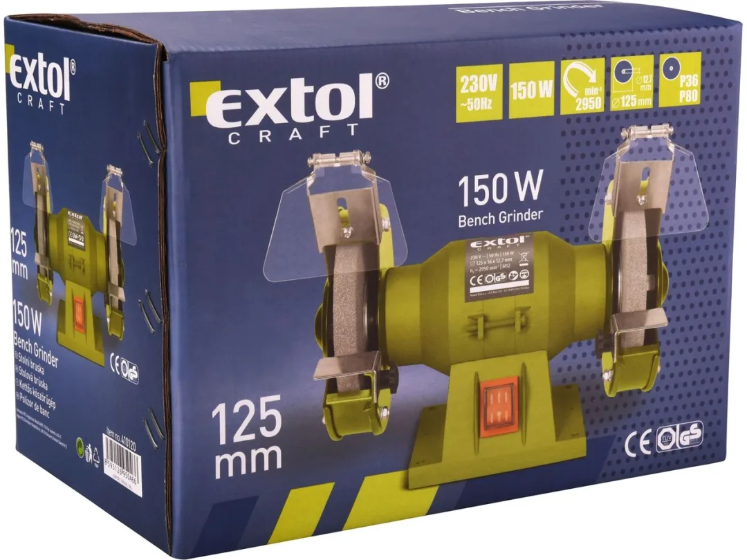 bruska stolní dvoukotoučová 150W EXTOL d