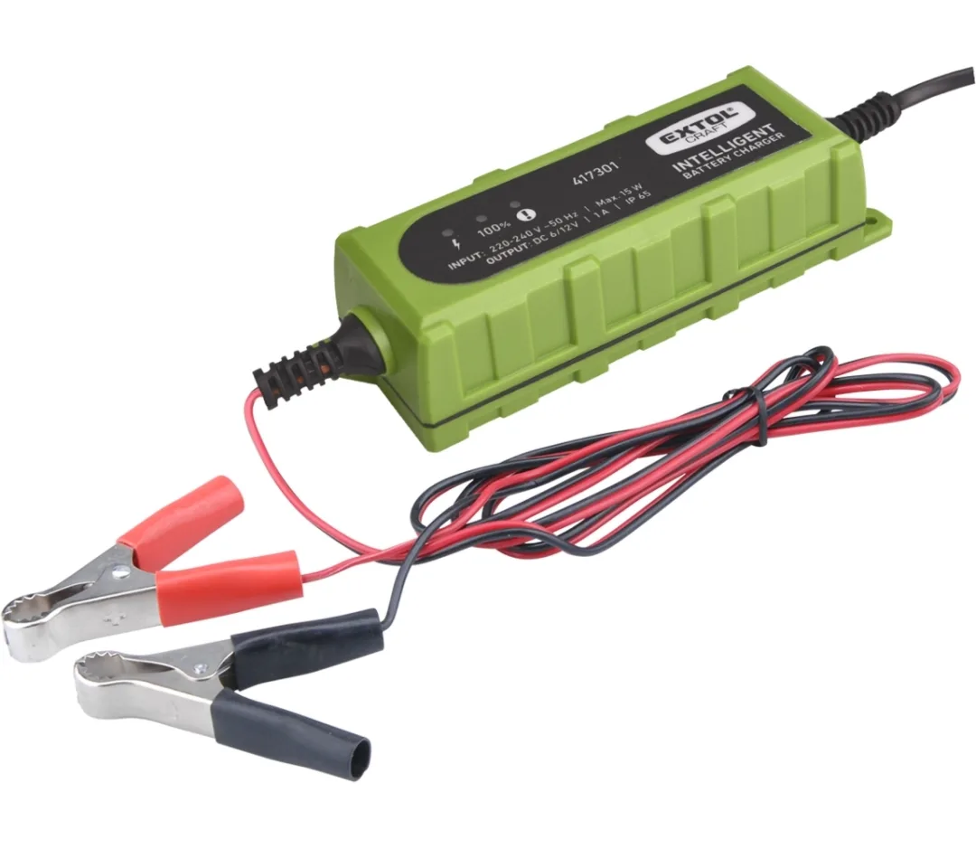 autonabíječka 5stupňová, řízená mikroprocesorem, 6/12V, 1A autonabíječka 5stupňová, řízená mikroprocesorem, 6/12V, 1A