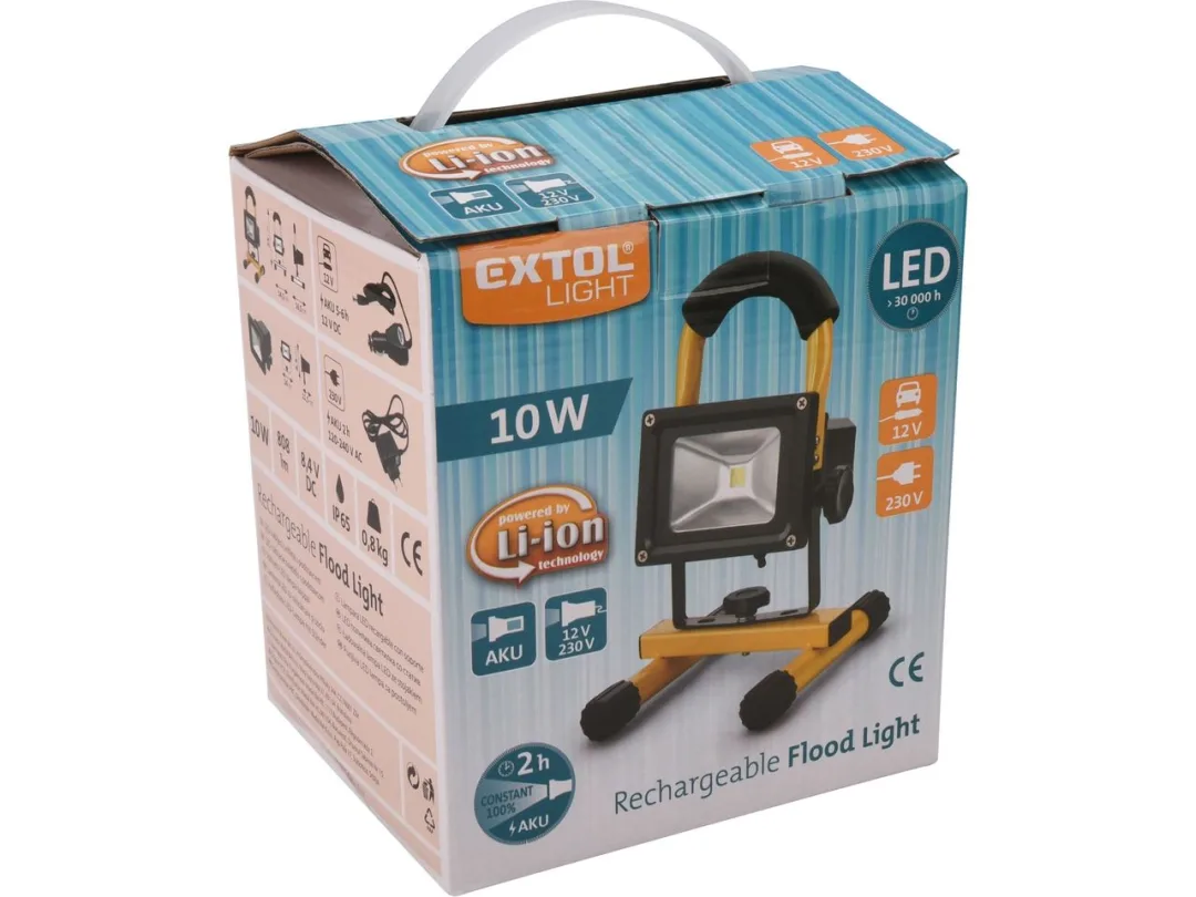 reflektor LED, nabíjecí s podstavcem, 800lm, Li-ion h