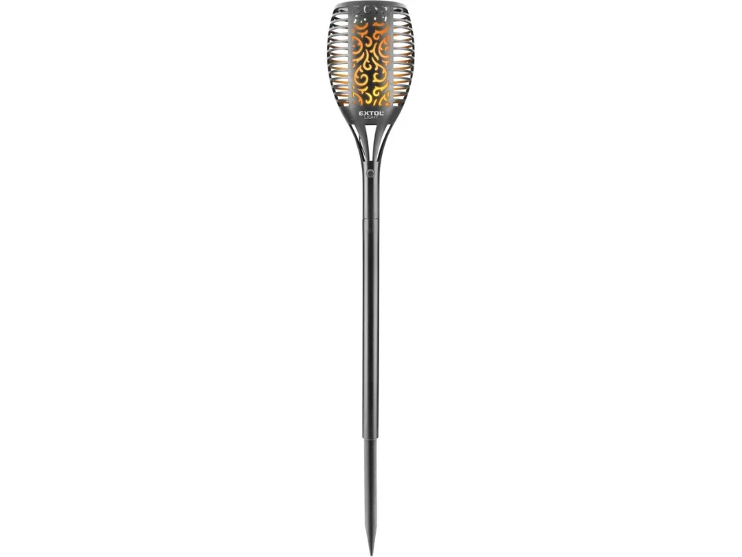 pochodeň LED s plamenem, 79cm, solární nabíjení, 35lm c