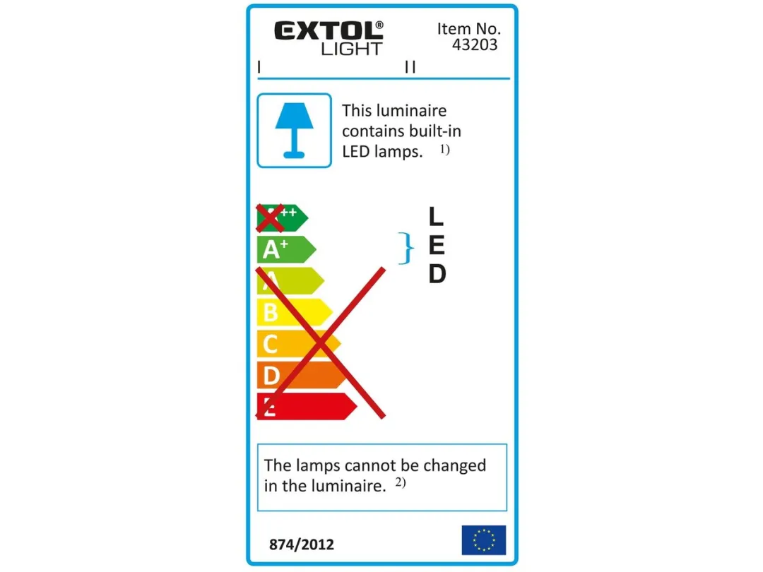 reflektor LED, 2600lm a