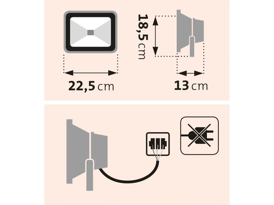 reflektor LED, 2600lm b