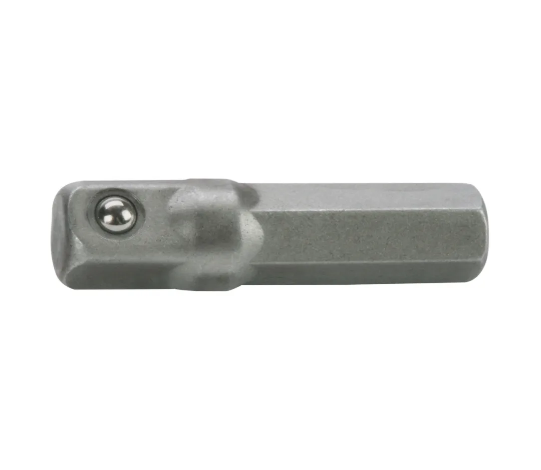 adaptér z bitu 1/4" na čtyřhran 1/4", L 26mm