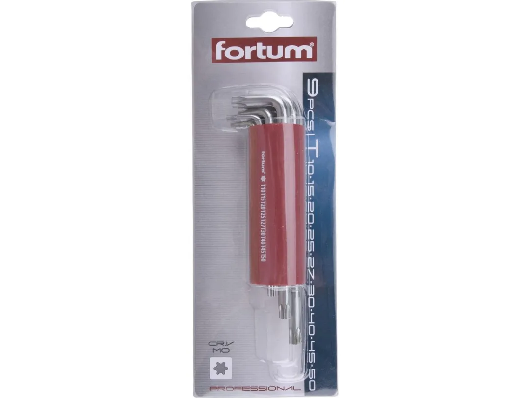 L-klíče TORX, sada 9ks, 10-50mm c