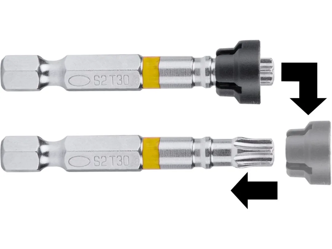 bity sada 2ks TORX s magnetickým kloboučkem, T 30x50mm, S2 a