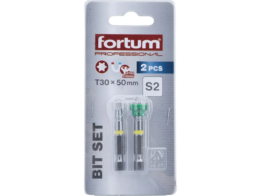 bity sada 2ks TORX s magnetickým kloboučkem, T 30x50mm, S2 d