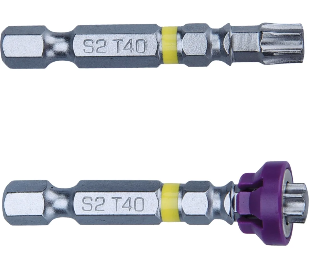 bity sada 2ks TORX s magnetickým kloboučkem, T 40x50mm, S2