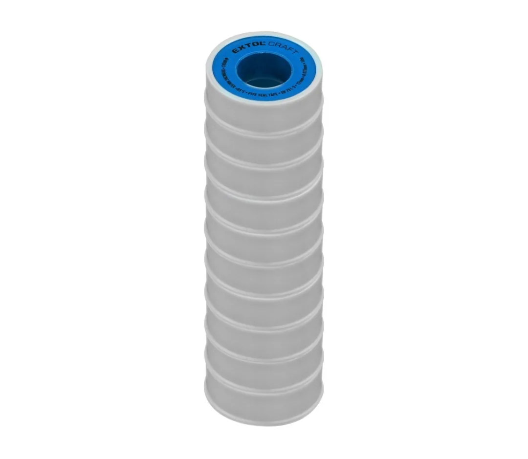 pásky těsnící teflonové, sada 10ks, 12mm x 10m pásky těsnící teflonové, sada 10ks, 12mm x 10m