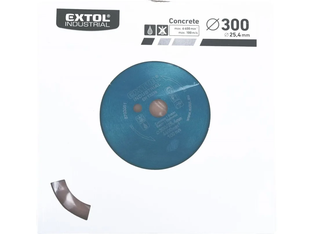 kotouč diamantový řezný segmentový na BETON, suché řezání, 300x25,4x3,2mm a