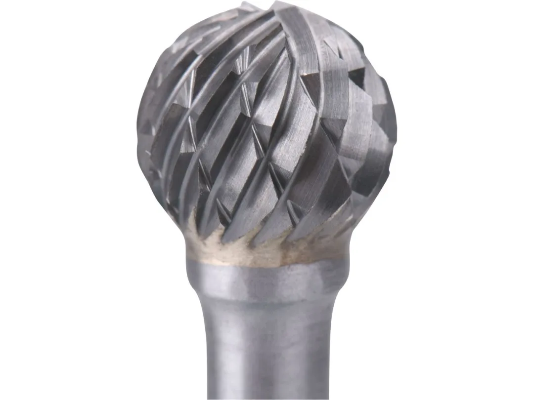 fréza karbidová, kulová, pr.12mm/stopka 6mm,sek střední(double-cut) a
