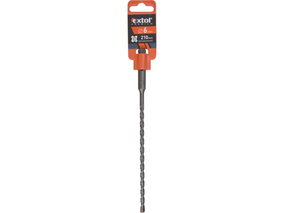 vrták SDS PLUS příklepový do betonu, 6x210mm, SK (Zrušeno - náhrada 8801707) a