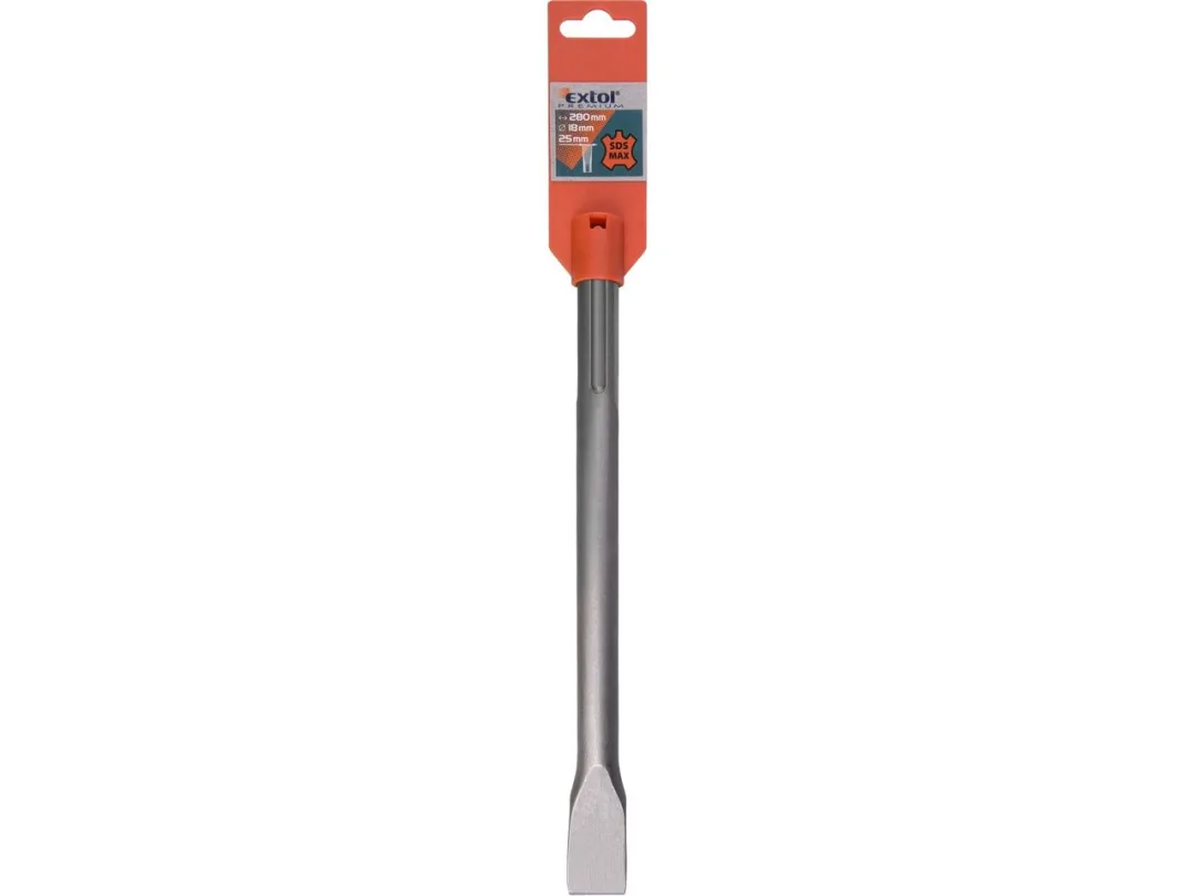 sekáč plochý SDS MAX, 280x18mm, šířka ostří 25mm a