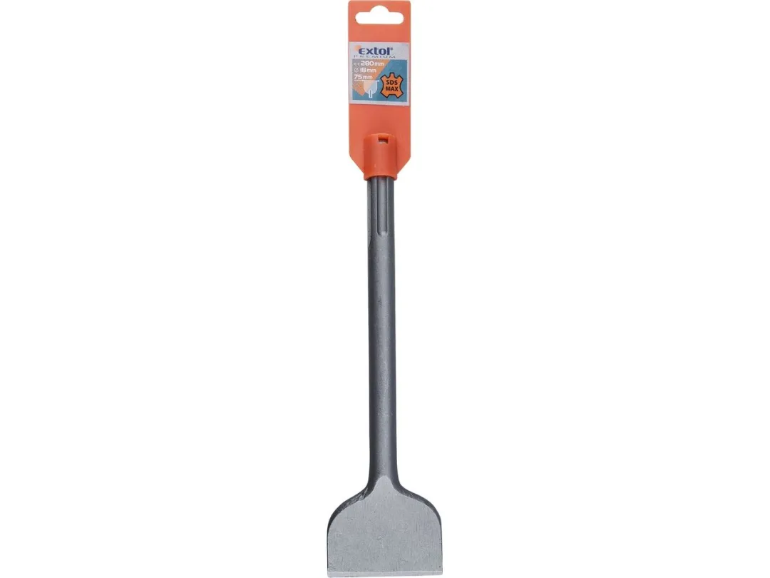 sekáč plochý SDS MAX, 280x18mm, šířka ostří 75mm a