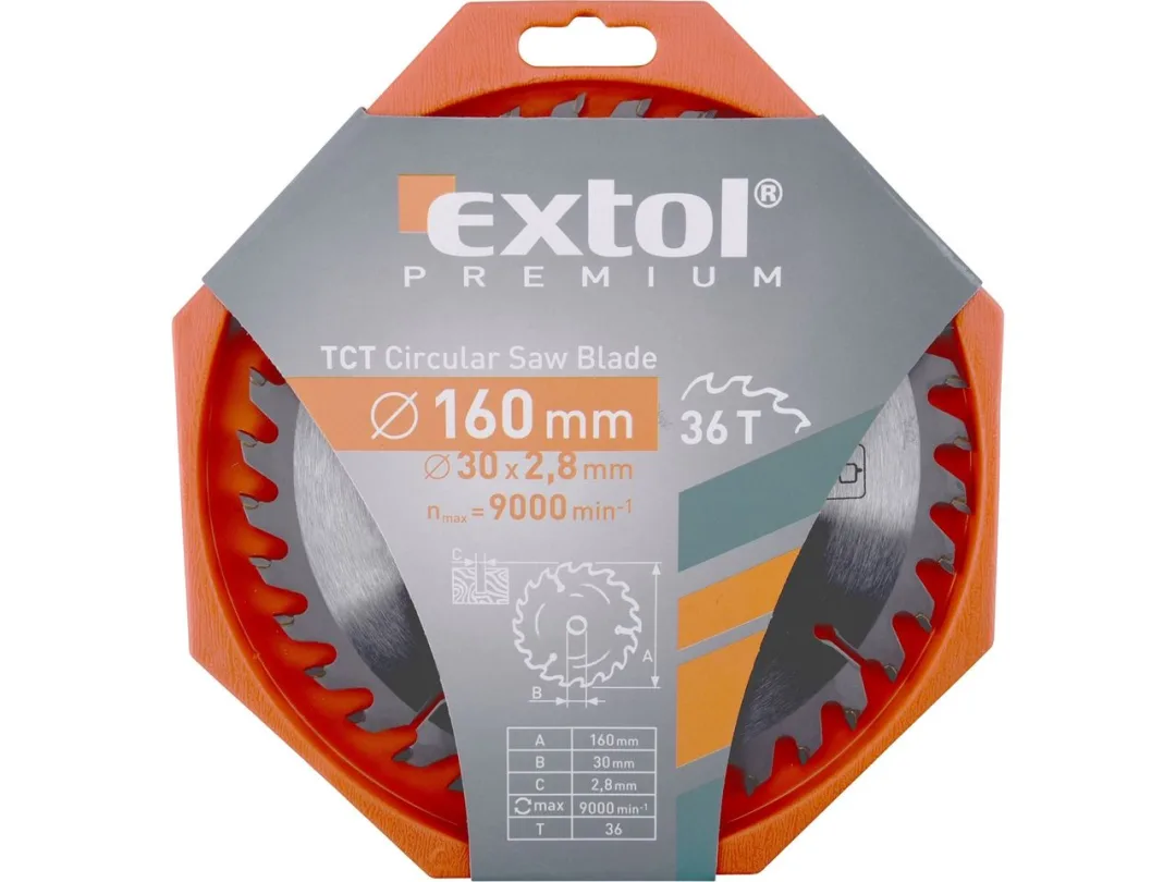 kotouč pilový s SK plátky, 160x2,0x30mm, 36T a