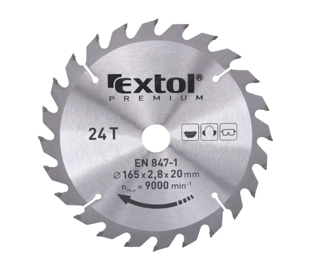 kotouč pilový s SK plátky, 165x2,0x20mm, 24T kotouč pilový s SK plátky, 165x2,0x20mm, 24T