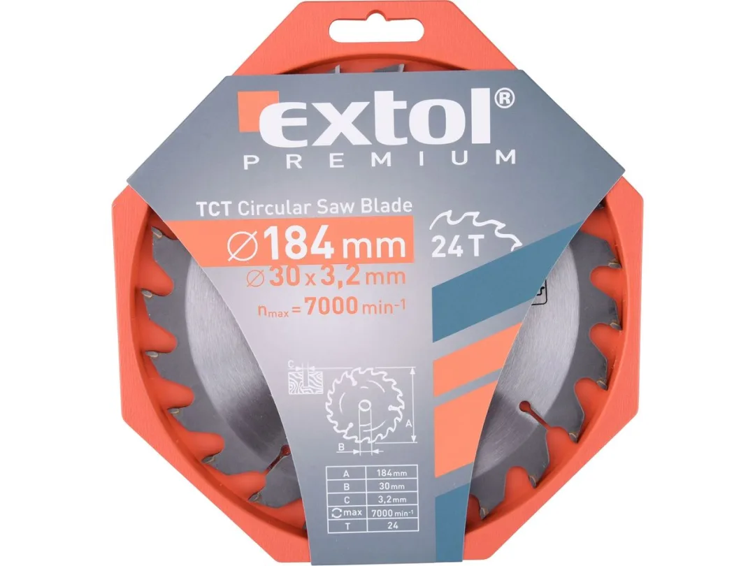 kotouč pilový s SK plátky, 184x2,2x30mm, 24T a