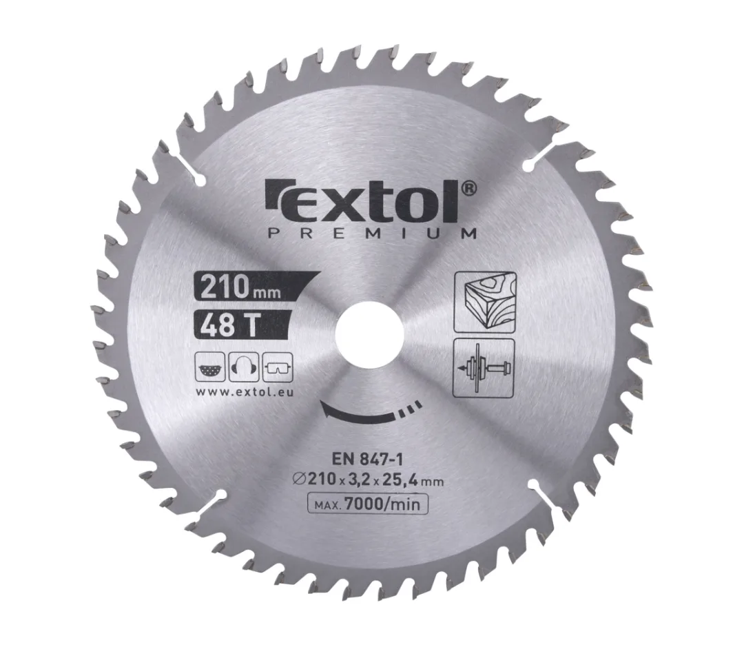 kotouč pilový s SK plátky, 210x2,2x25,4mm, 48T kotouč pilový s SK plátky, 210x2,2x25,4mm, 48T