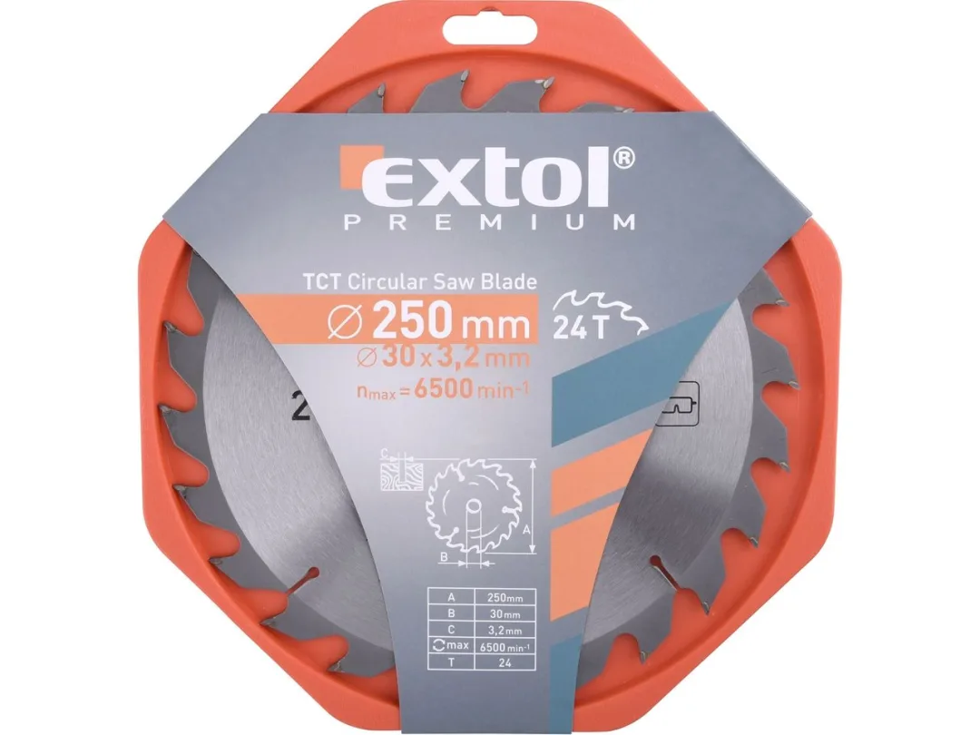kotouč pilový s SK plátky, 250x2,2x30mm, 24T a