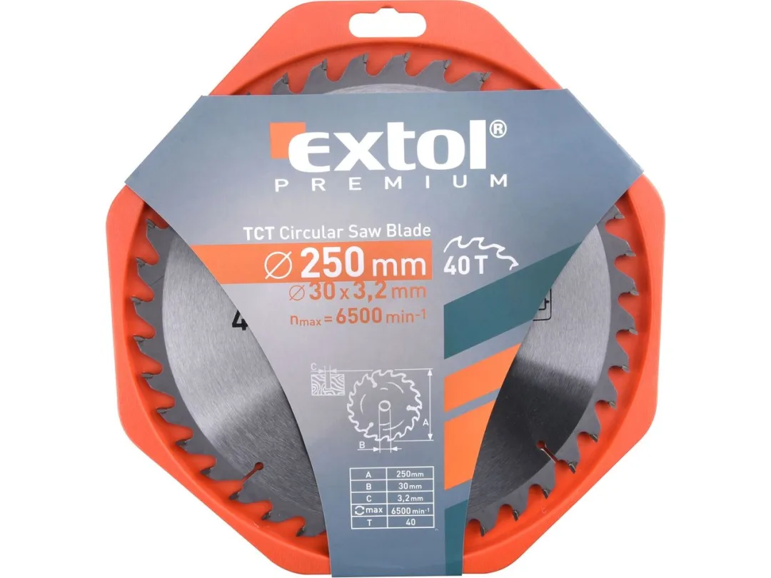 kotouč pilový s&nbsp;SK plátky, 250x2,2x30mm, 40T a