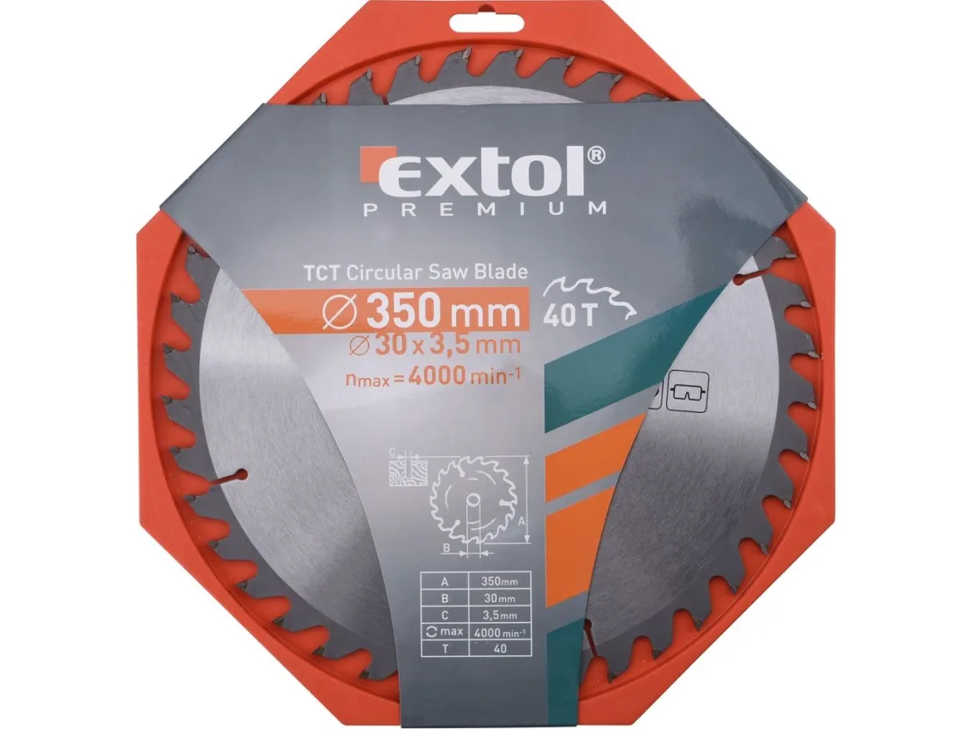 kotouč pilový s SK plátky, 350x2,5x30mm, 40T a