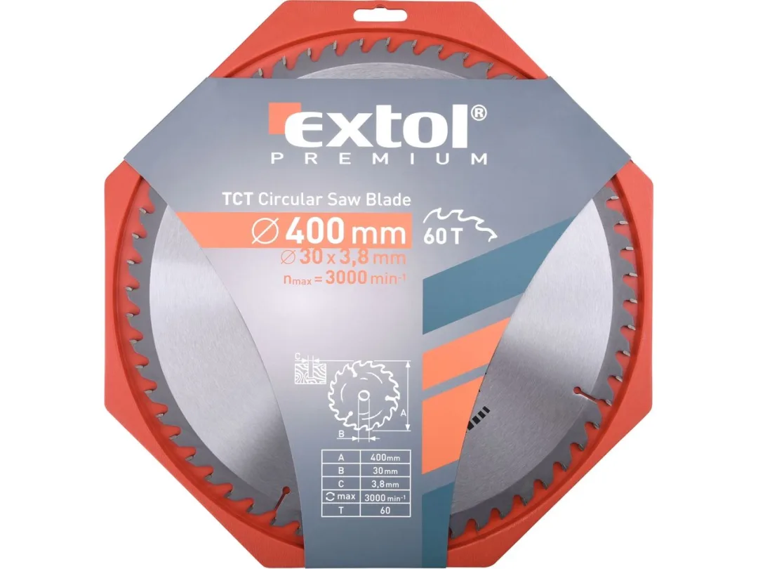 kotouč pilový s SK plátky, 400x2,8x30mm, 60T a