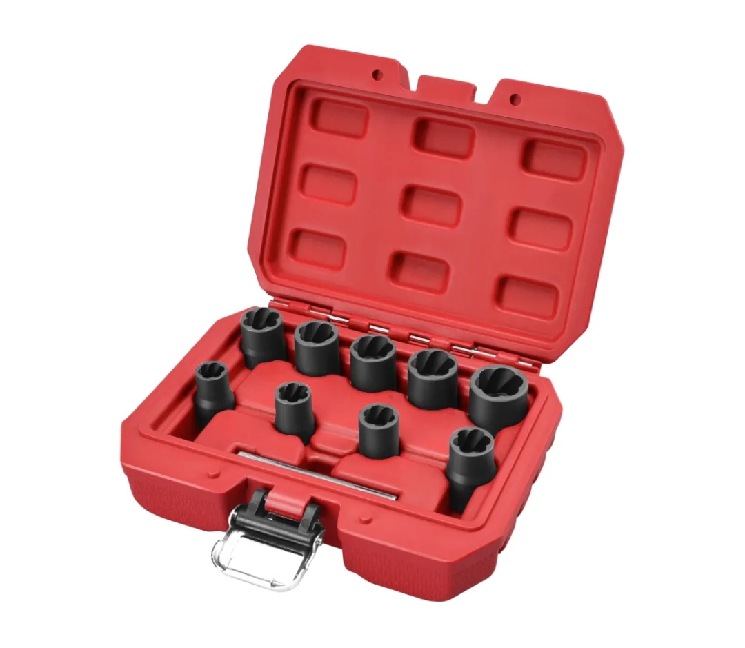 hlavice na uvolňování šroubů a matic, sada 10ks, 3/8", 10-19mm, CrMo hlavice na uvolňování šroubů a matic, sada 10ks, 3/8", 10-19mm, CrMo