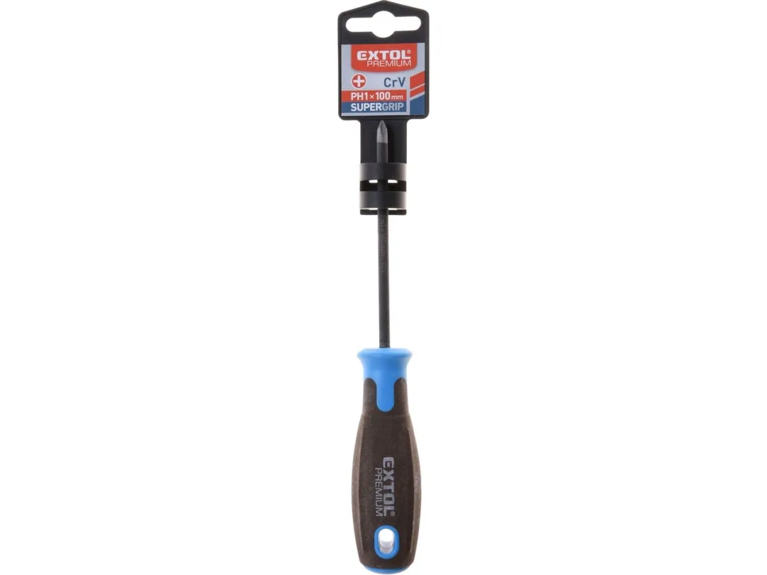 šroubovák křížový PH SUPERGRIP, PH 1x100mm, CrV a