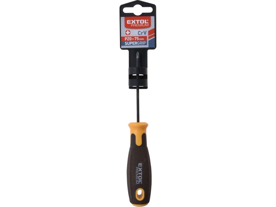 šroubovák křížový PZ SUPERGRIP, PZ 0x75mm, CrV a